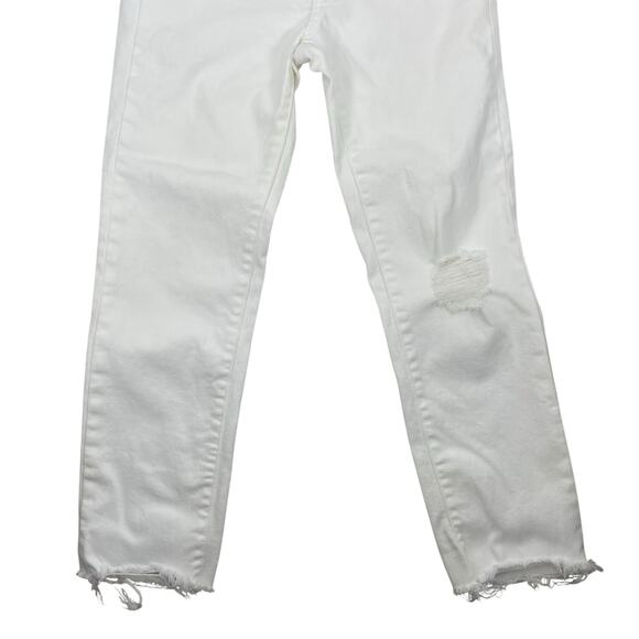 Levi's 724 High Rise Slim Straight Cropped Jeans White Size 26 - Picture 5 of 10